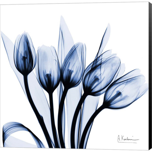 Latitude Run® Marvelous Indigo Tulips Wall Décor Wayfair